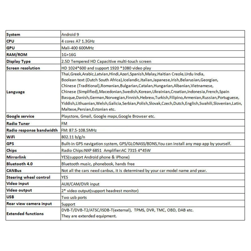 Автомагнитола на Android 9 автомобильный мультимедийный плеер Авторадио для Hyundai Tucson