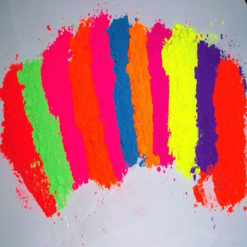 (Блестящий под ультрафиолетовые лучи) 50gr белый Цвет флюоресцентным порошком