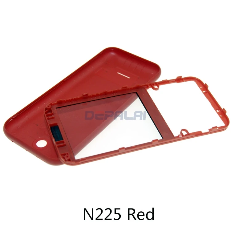 Front Frame Back cover Battery Cover For Nokia 220 RM-1125 N225 N230 Full Housing Case With English Keypad | Мобильные телефоны и