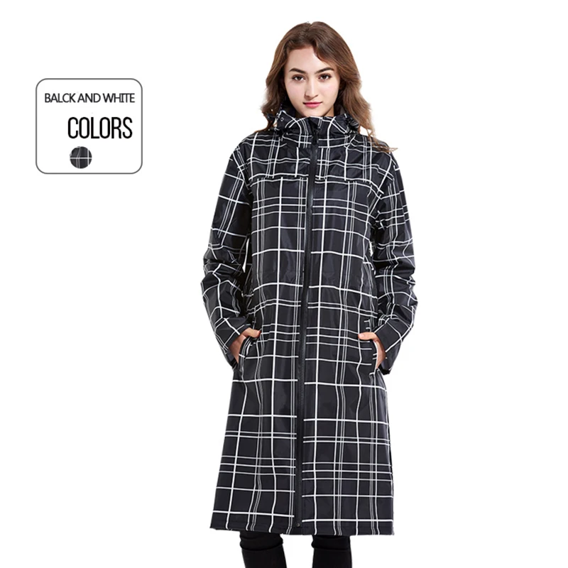 Длинный женский уличный дождевик унисекс Дождевик Пончо водостойкий для женщин