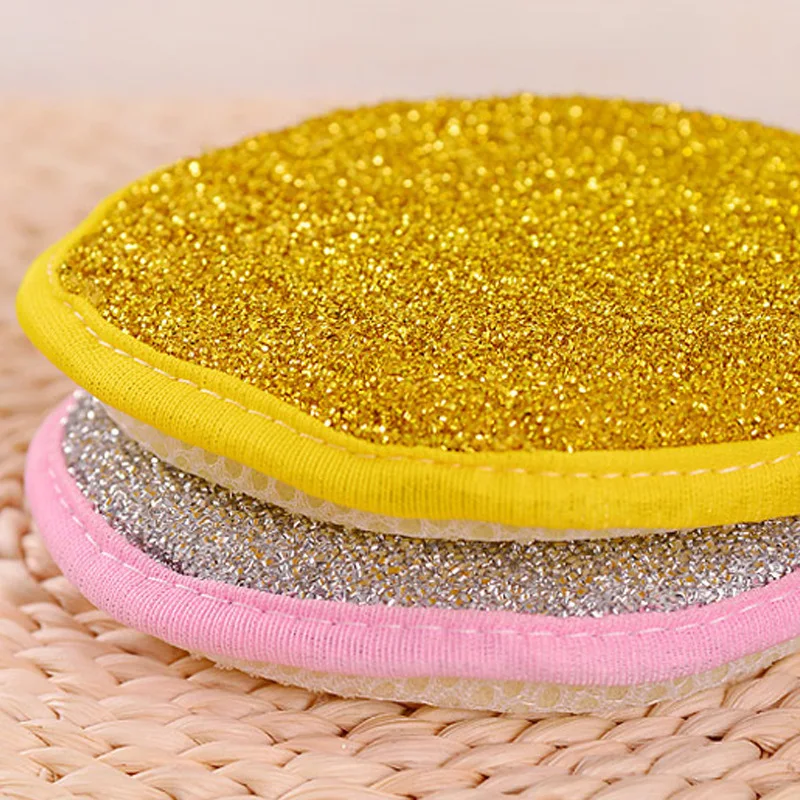 3 шт. двухсторонняя миска для мытья посуды полотенец кастрюля губки щетки круглые