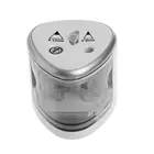 Автоматическая точилка для карандашей с двойным отверстием, электрическая точилка для карандашей, точилка для карандашей с безопасным замком, товары для школы и студентов