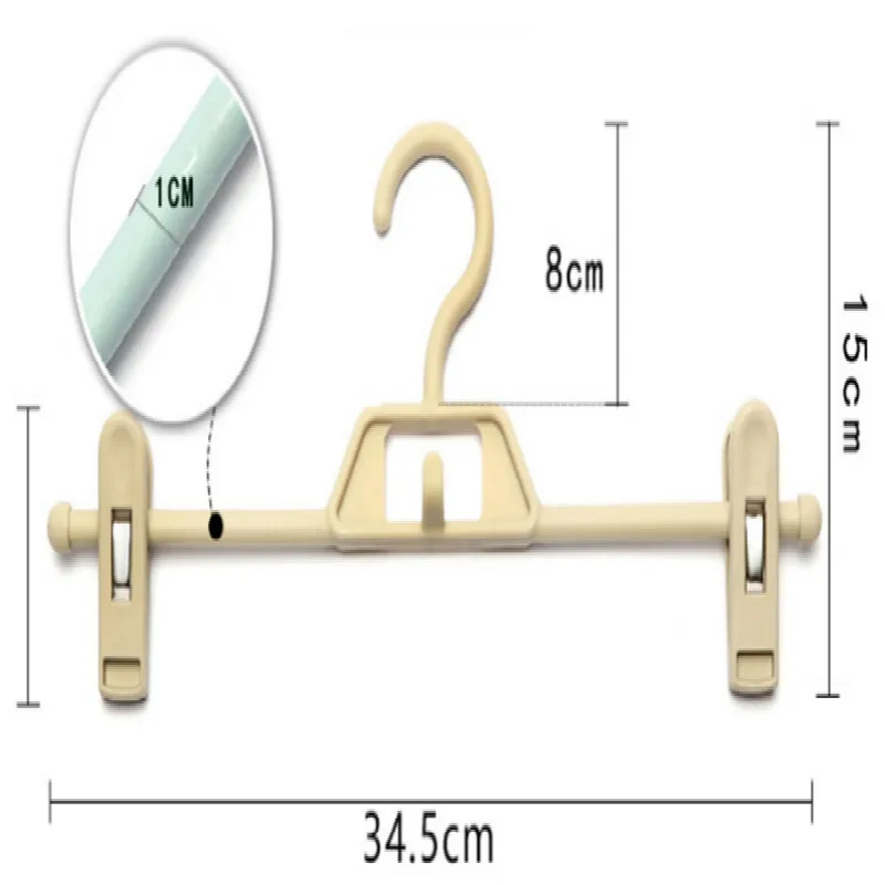

5/10PCS Retractable Hangers Stackable Adjustable Pant Rack Plastic Windproof Trousers Clip Closet Organizer Laundry Organizer