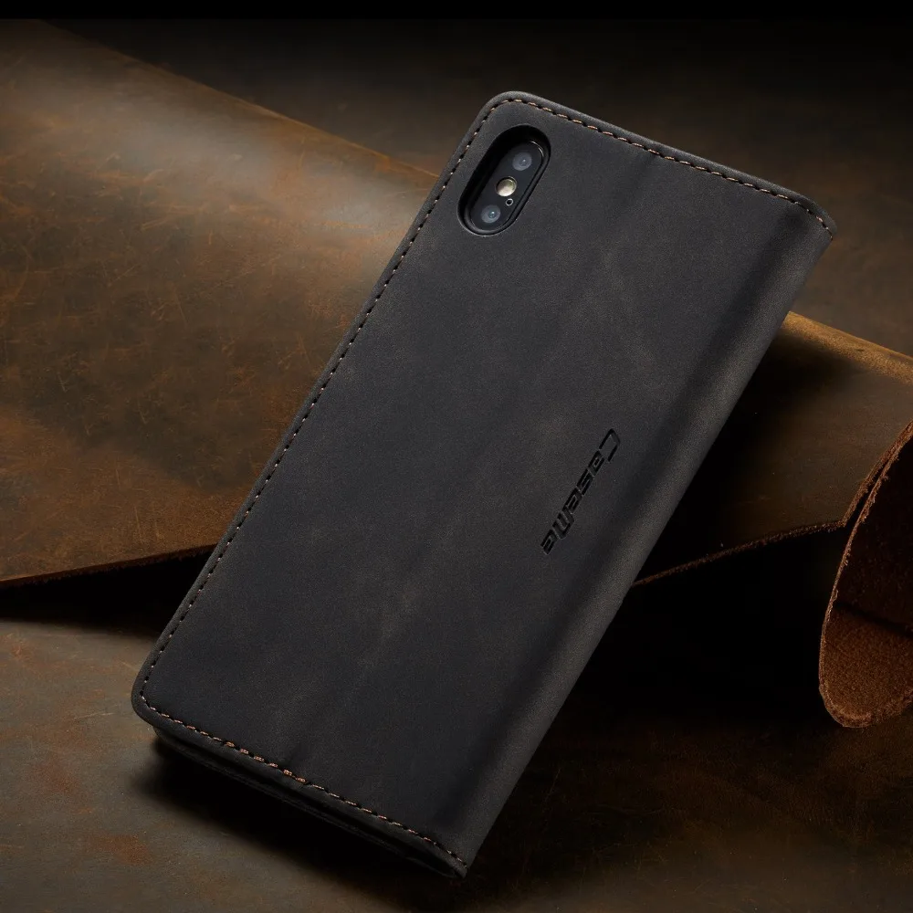 CaseMe Morandi цветной кожаный флип-чехол для iPhone11 Pro Max кожаный бумажник чехол для iPhone X Xr Xs Max кожаный чехол для iPhone8
