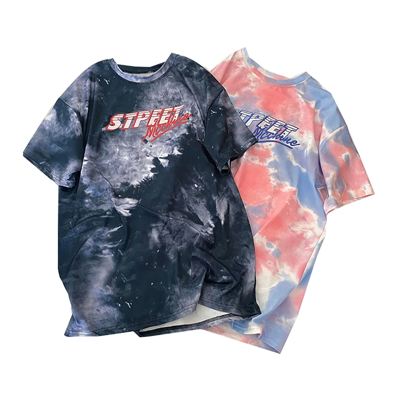 

Tie Dye Printed Women Tshirts Summer Oversize Female T Shirt Harajuku Short Sleeve Woman T-shirt Tops Casual Basic Lady Tshirt