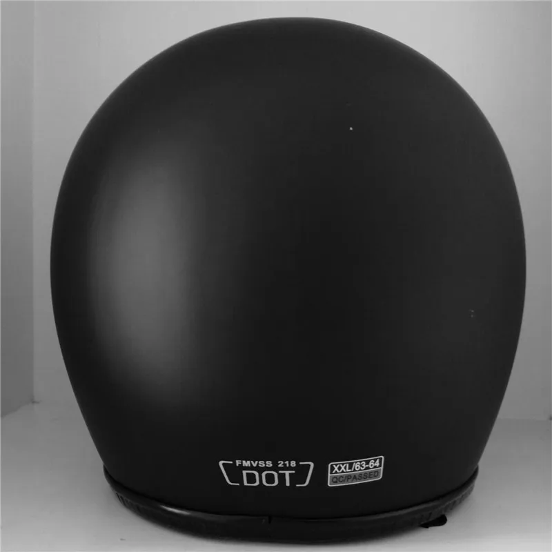 2021 Glass Fiber Motorcycle Helmet Matte Black Helmet Racing Motorcycle Running Helmet Men And Women S To Xxl Size Retro Helmet enlarge