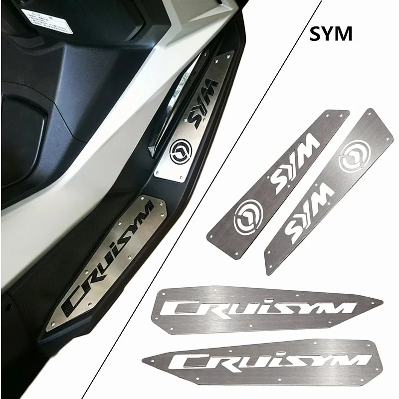 Набор из четырех предметов: педаль и подножка Из Нержавеющей Стали Для SYM Sanyang 300 CRUISYM300i Набор из четырех предметов: педаль и подножка Из Нержавеющей Стали Для SYM Sanyang 300 CRUISYM300i