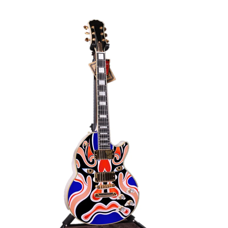 Индивидуальный стиль Ручная Покраска электрическая гитара в китайском