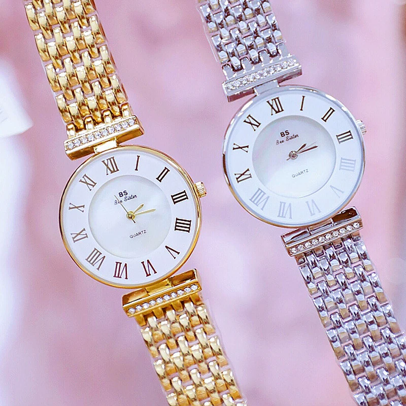Top Luxury Brand Casual Ultra-thin Ladies Watch Simple Roman Pointer Waterproof Steel Belt Quartz Watch Women Clock Relogio