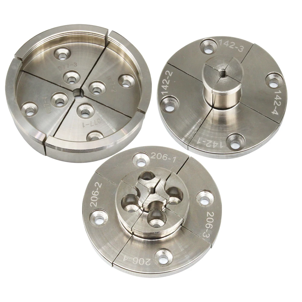 Набор насадок для токарного станка хромированные круглые кулачковые насадки TASP