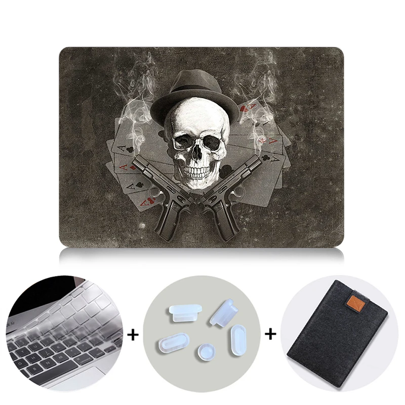 MB13 MTT чехол для Apple Macbook Pro 13 15 retina Air 11 13 дюймов Сенсорная панель Череп чехол для ноутбука mac book 12 защитный чехол - Цвет: MB13