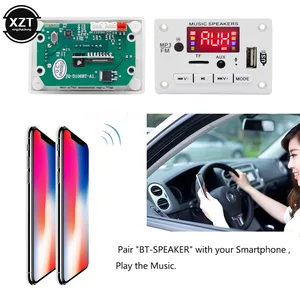 Беспроводной автомобильный mp3-плеер V5.0 с динамиком, Модуль платы декодирования MP3, со слотом для карты USB TFUSBFMдистанционным управлением, автомобильные аксессуары