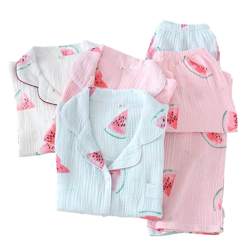 Женская одежда с отложным воротником и длинным рукавом из газовой ткани штаны