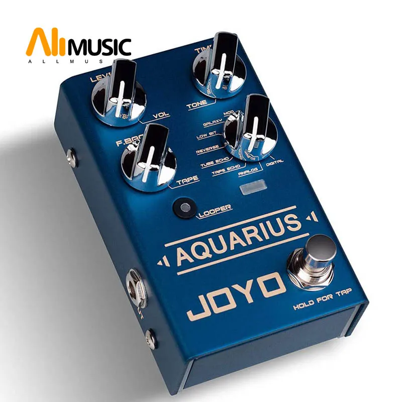 JOYO R 07 Водолей задержка + Лупер мульти гитарная педаль эффектов для езды на