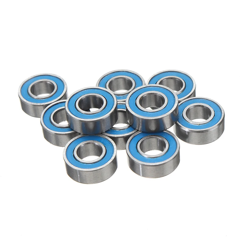 10 шт. миниатюрные MR115RS шарикоподшипники с глубоким желобом синие резиновые