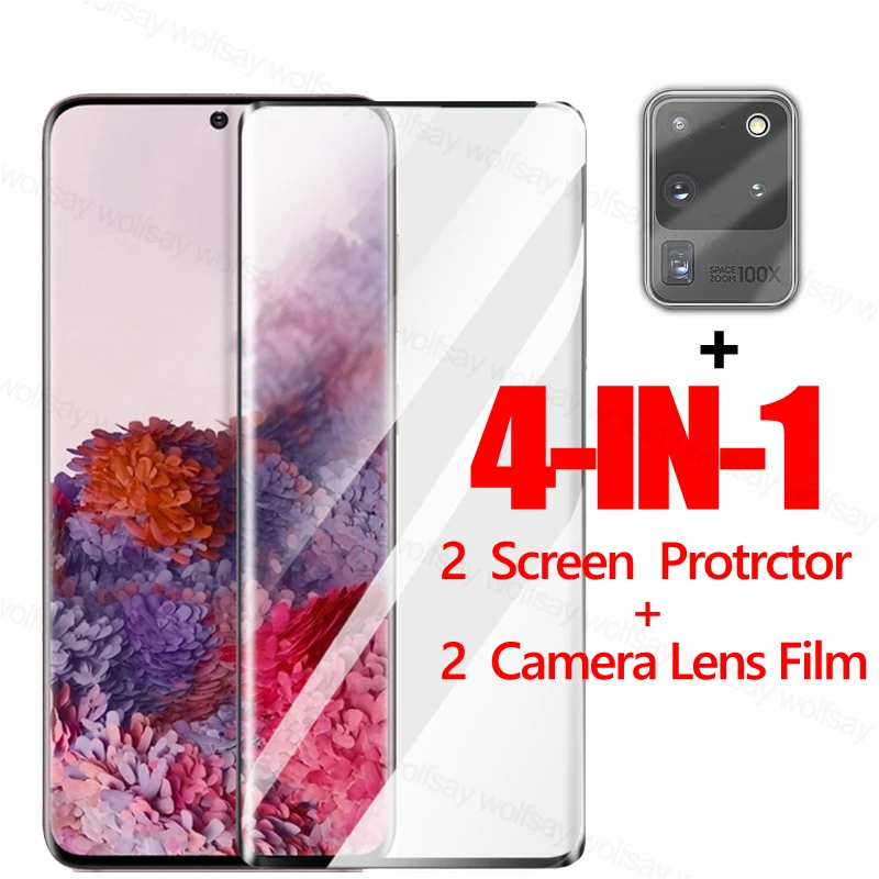 3D изогнутое стекло для Samsung Galaxy S20 защита экрана закаленное Защитное S20|Защитные