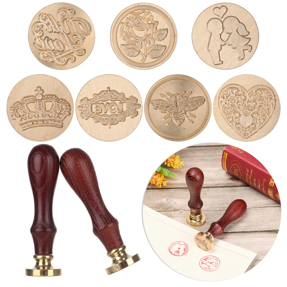 Печатная краска на день рождения ретро DIY штампы для конвертов розовая Корона