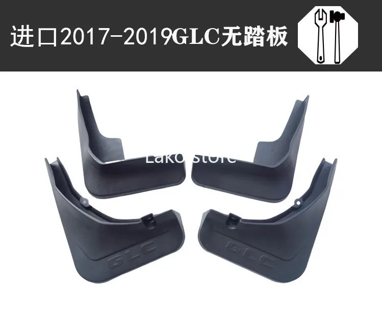 

Reliable 4Pcs Car Front Fender Rear Splash Guards for Mercedes Benz GLC class 2015-2020 GLB class 2020 Car Mud Flaps Black