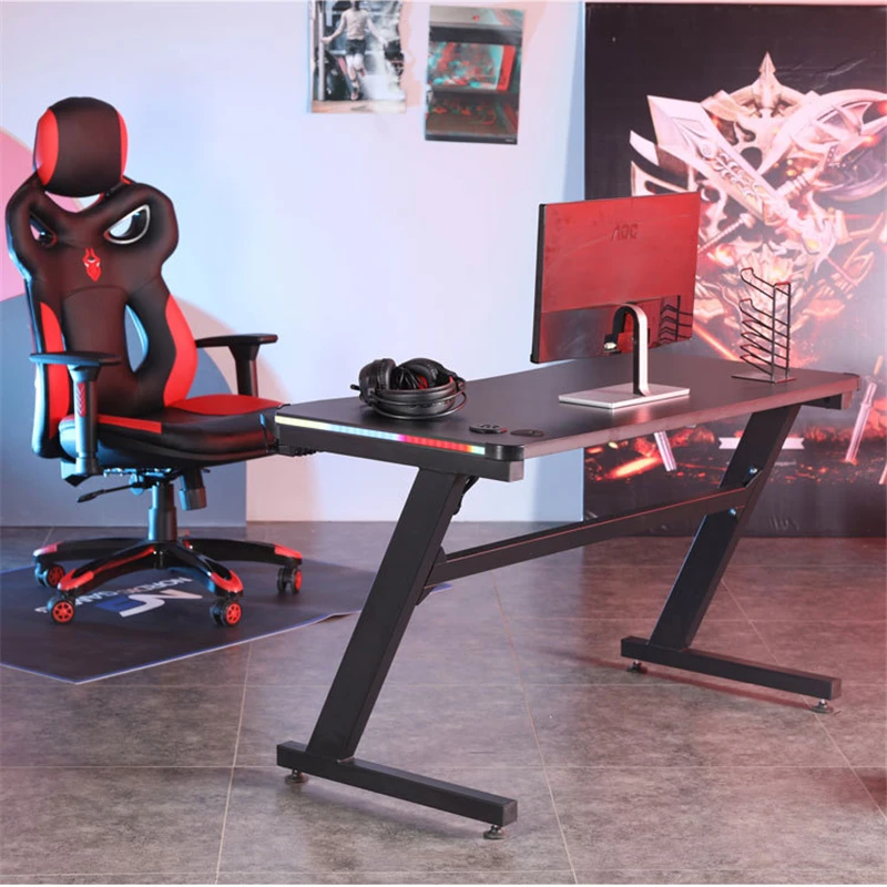 Игровой стол 100x60x73 см черный компьютерный для спальни домашний игровой