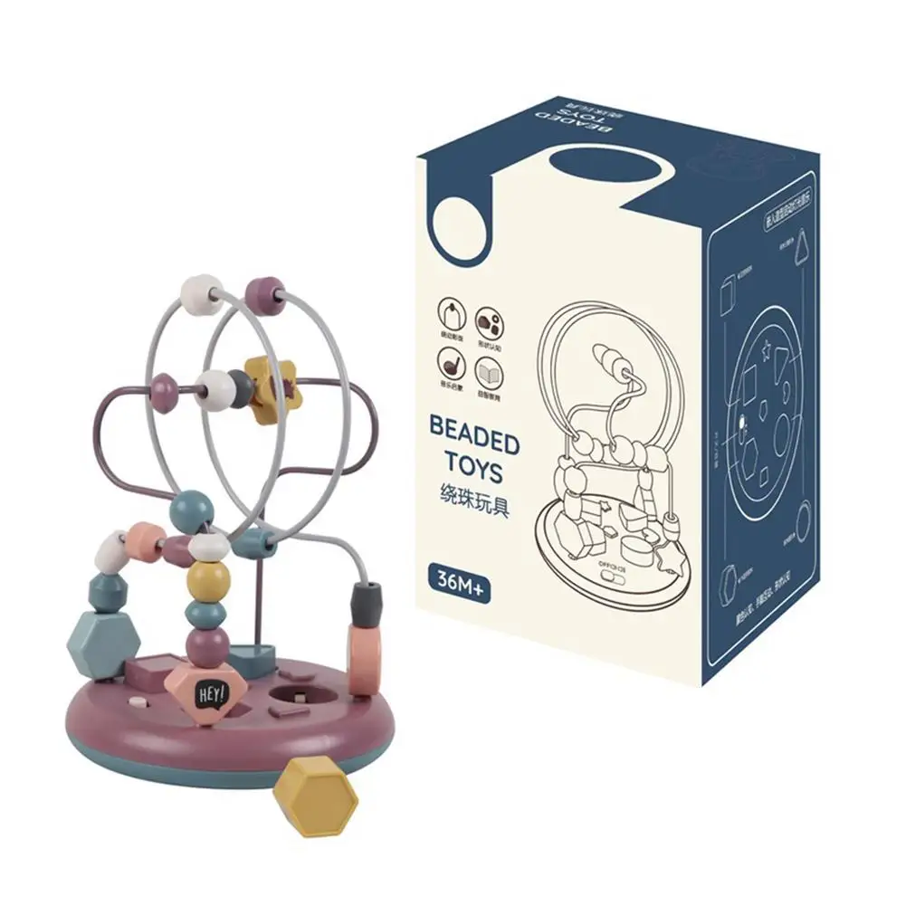 

Bead Maze Toy For Toddlers - Bead Roller Coaster Circle Toys For Educational Activity Portable Table Beads Learning Toys For Bo