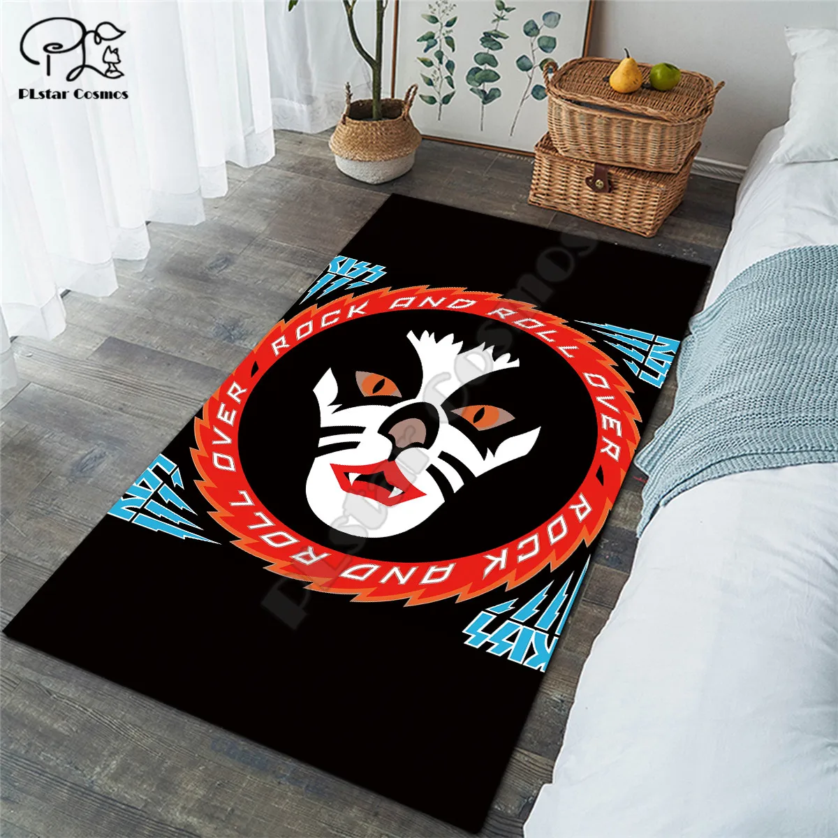 Классический KISS ковры из мягкой фланели 3D коврики с принтом автомобильные