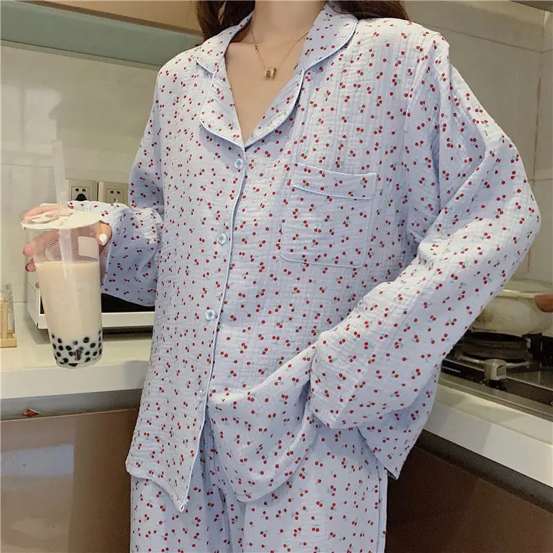 Комплект пижамный Женский из сатина и хлопка | Пижамные комплекты