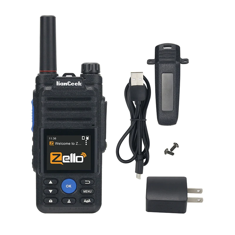 Радиостанция HamGeek HG-369 POC Wi-Fi Bluetooth 2G/3G/4G для Zello Real-pttc Расстояние связи 5000 км |