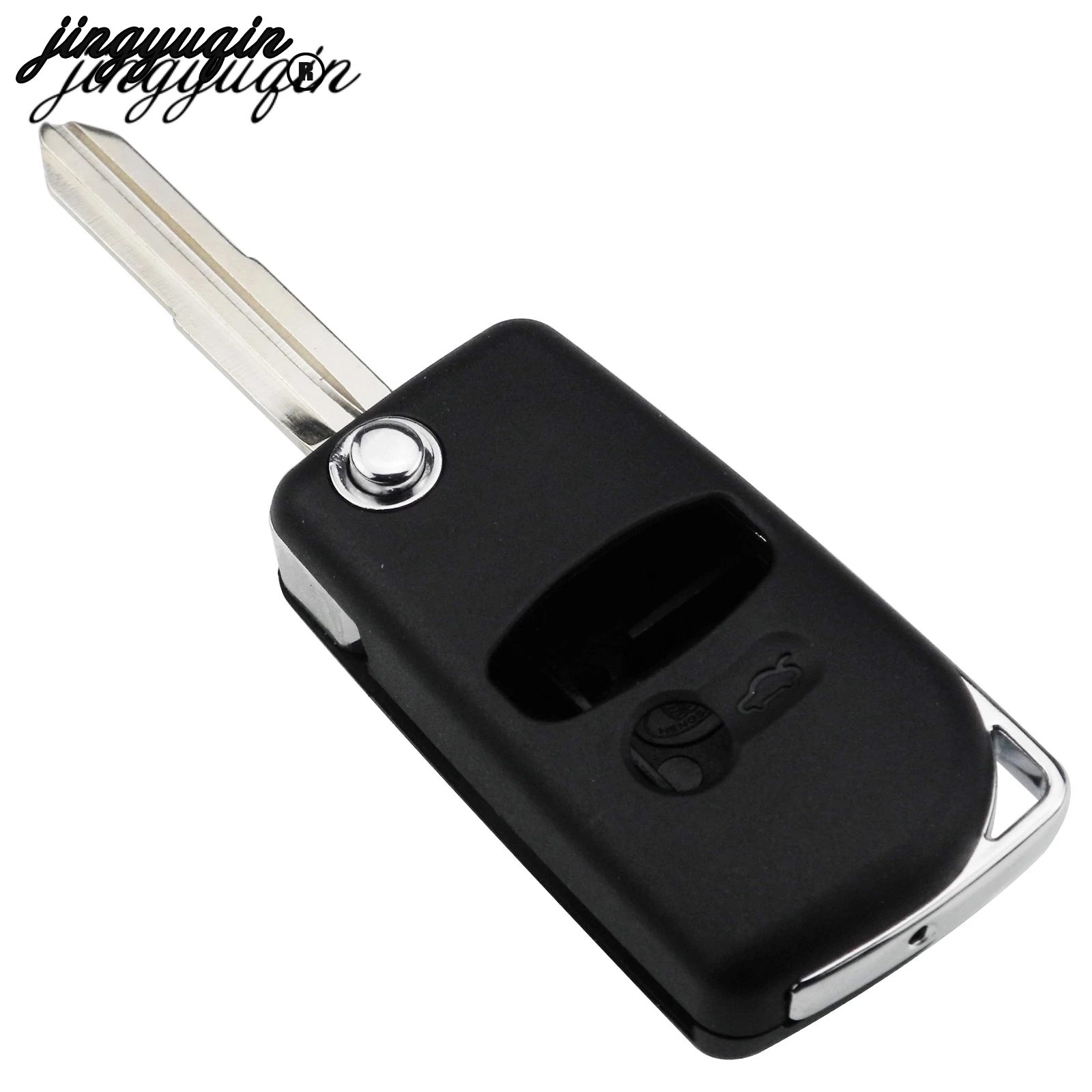 Jingyuqin Модифицированный Корпус для автомобильного ключа с 3 кнопками Mitsubishi Lancer Pajero