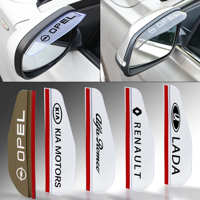 1 пара Универсальный дождь щит автомобильный гибкий заднего вида брови лезвия