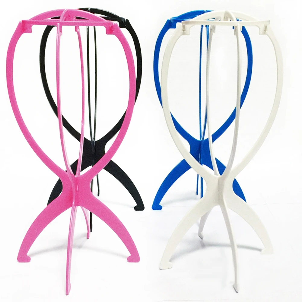 Портативный однотонный держатель для париков с подставкой головы манекена