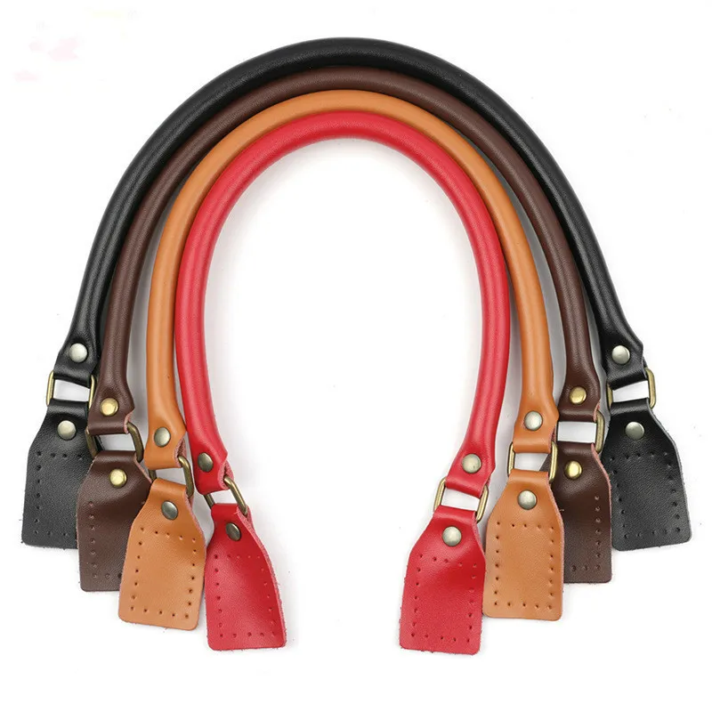 

2PCS 40-60cm cowhide DetachableLeather Handle Lady Shoulder Bag DIY Replacement Accessories Handbag Band Handle Strap Band
