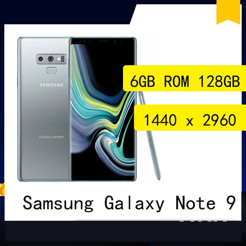 

celular Samsung Galaxy Note 9 smartphone N960F N960U 6.4" 1440 x 2960 pixels Dual 12MP 6G 128G
