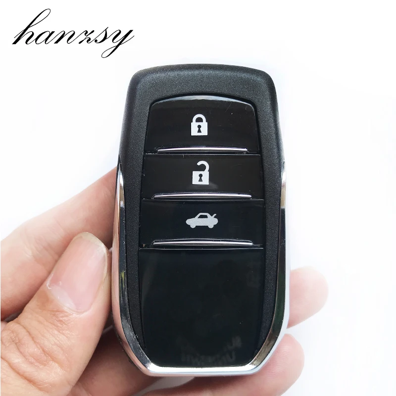 

3 Buttons Remote Key shell Case For TOYOTA FORTUNER HIGHLANDER PRADO CROWN CAMRY RAV4 Replacement Smart key Fob Uncut Blade