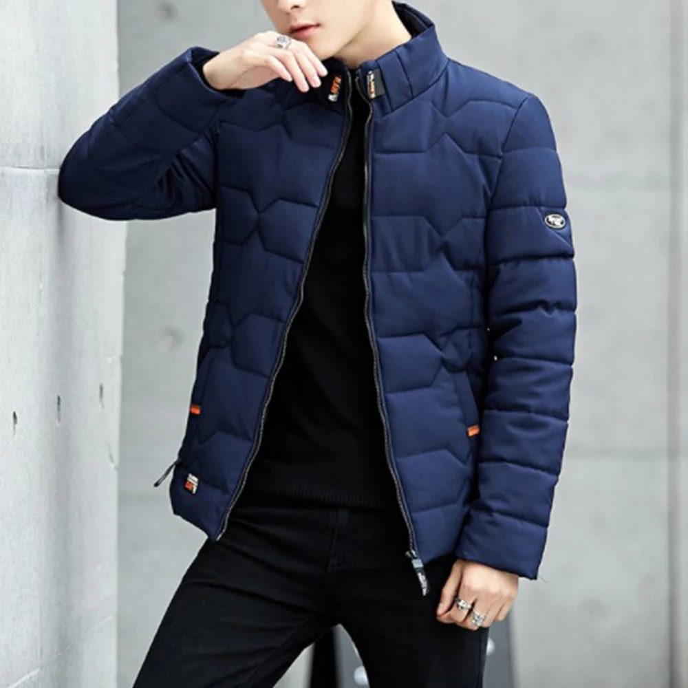 Мужская осенне зимняя куртка модная трендовая Повседневная утолщенная теплая