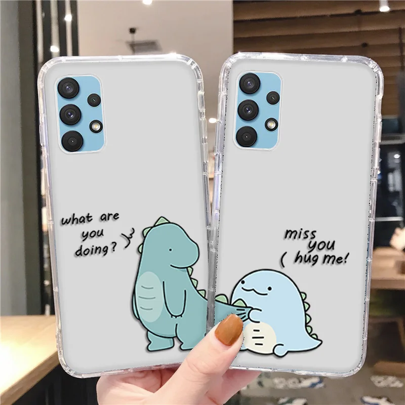 Case For Samsung A32 A12 A51 A31 Cases Galaxy A21S A33 A52 A71 A72 A22 A42 A53 Cover S21 FE S20 S22 Ultra S10 Plus A 32 Dinosaur