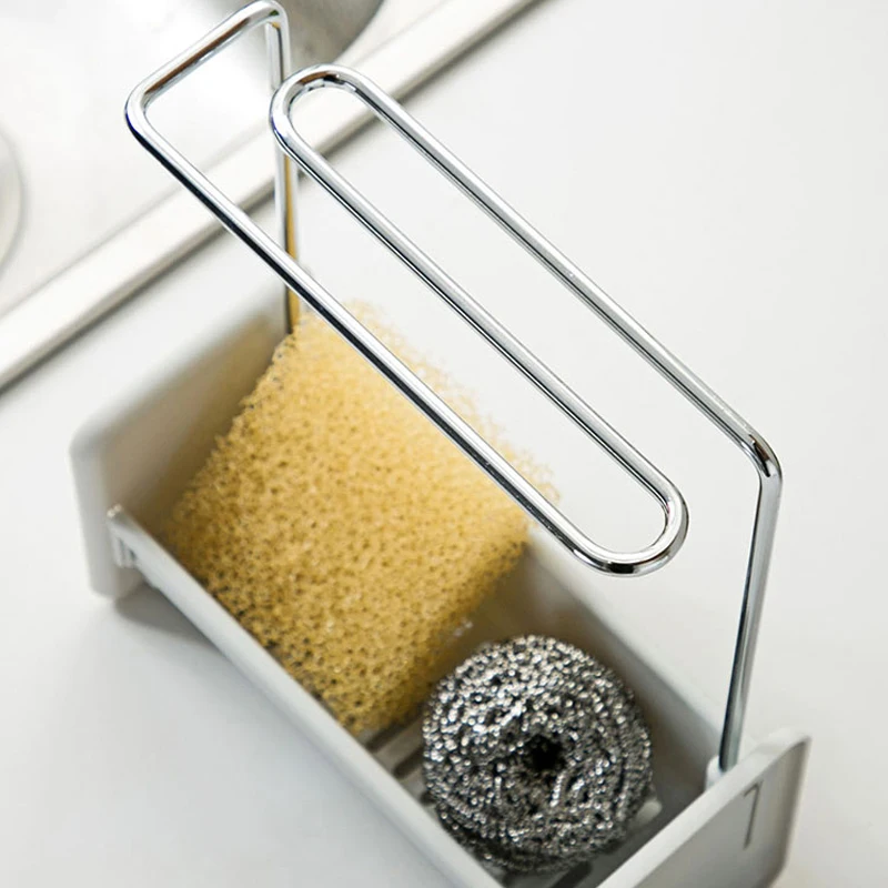 Towel Sponge Storage Rack Kitchen Soap Rag Drain Multi-Function Dish Cloth Hanging | Дом и сад
