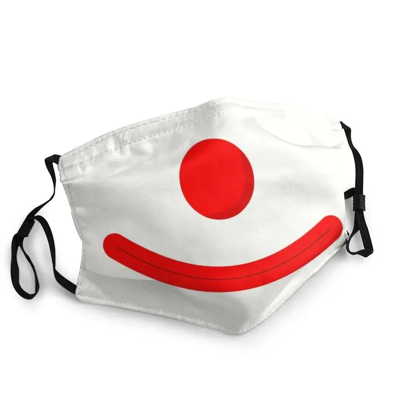 

Reusable Funny Cartoon Clown Smile Mask Halloween Party Cosplay Anti Haze Dustproof Protection Mask Respirator Muffle