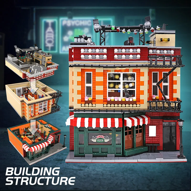 10189 Streetview строительные игрушки совместимы с MOC-34463 центральной Perk теорией