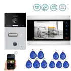 Дверной видеодомофон с дистанционной разблокировкой, экран 7 дюймов, Wi-Fi 720P