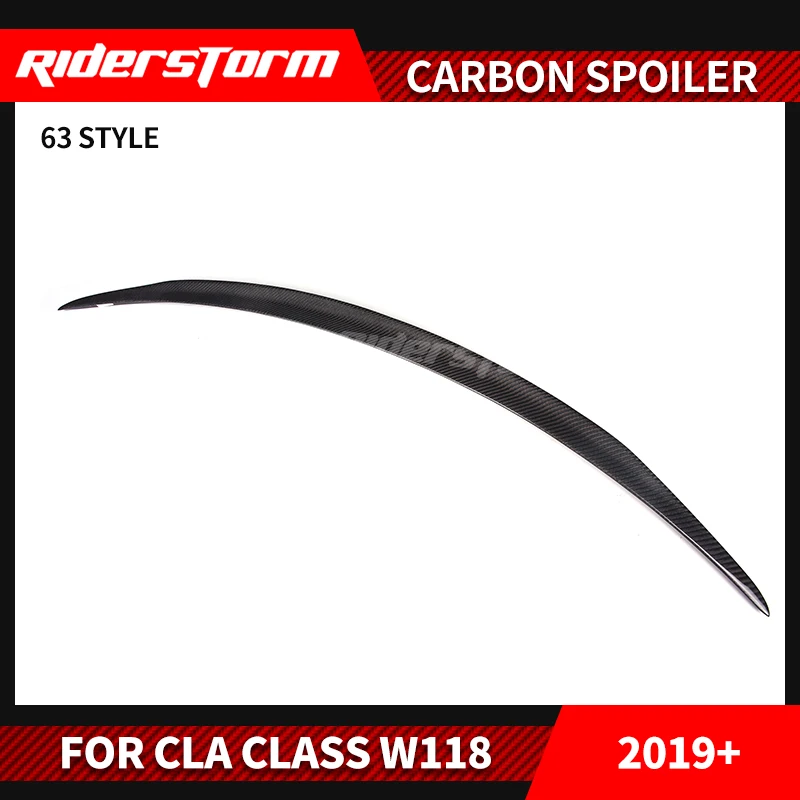 Новое поступление CLa Class c118 спойлер из углеродного волокна задний для багажника