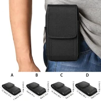 2021 new men waist belt fanny pack holster pouch mobile cell phone holder waist bag black