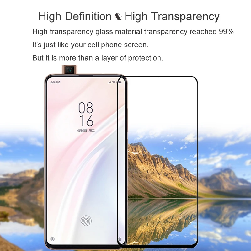 Screen Protector Tempered Glass Full Cover For XIAOMI Redmi K20 Pro 9H On Scratch Proof Protective Case Film RedMi | Мобильные