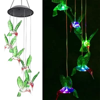 wind chime solar panel led light outdoor solar decoration light garden hanging lamp terrace chandelier holiday event for giving