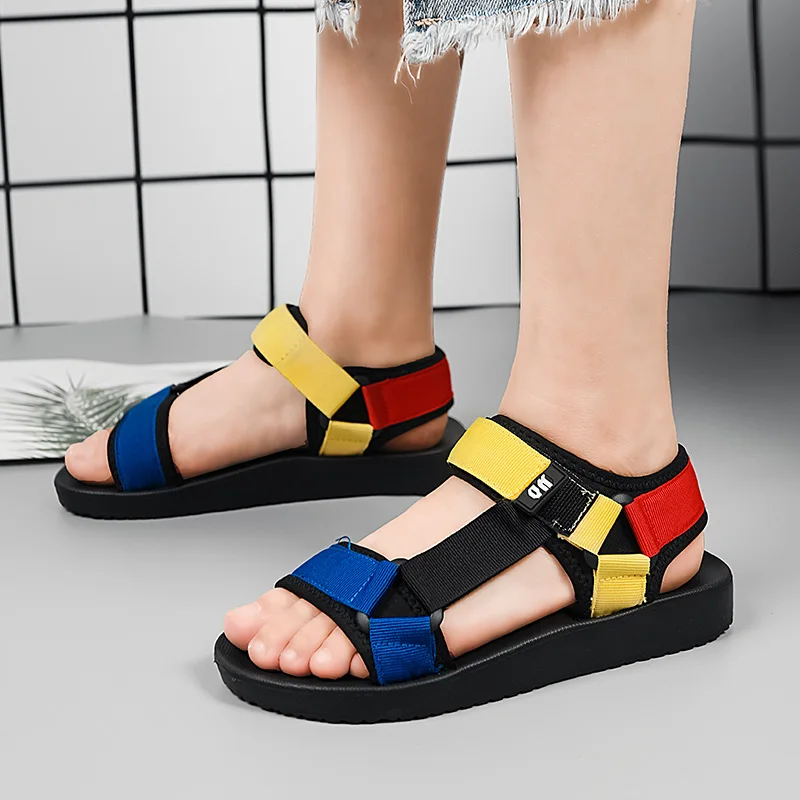 

Summer Women Sandals 2021 New Flat Sandals Women flip flops Designer Comfort Black Beach Sport Shoes Slippers Plus Size 36-42