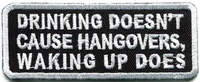 hot drinking doesnt cause hangovers funny biker applique iron on patch%e2%89%88 4 1 8 2 cm