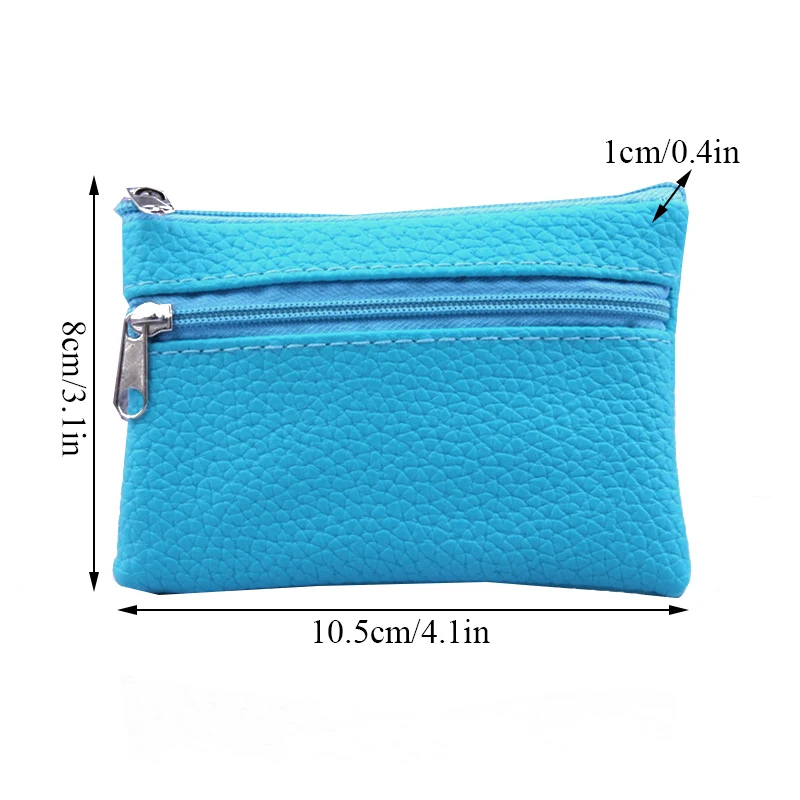

PU Leather Coin Purse Women Small Wallet Mini Zipper Money Bags Children's Pocket Wallets Key Holder Vintage Change Purses