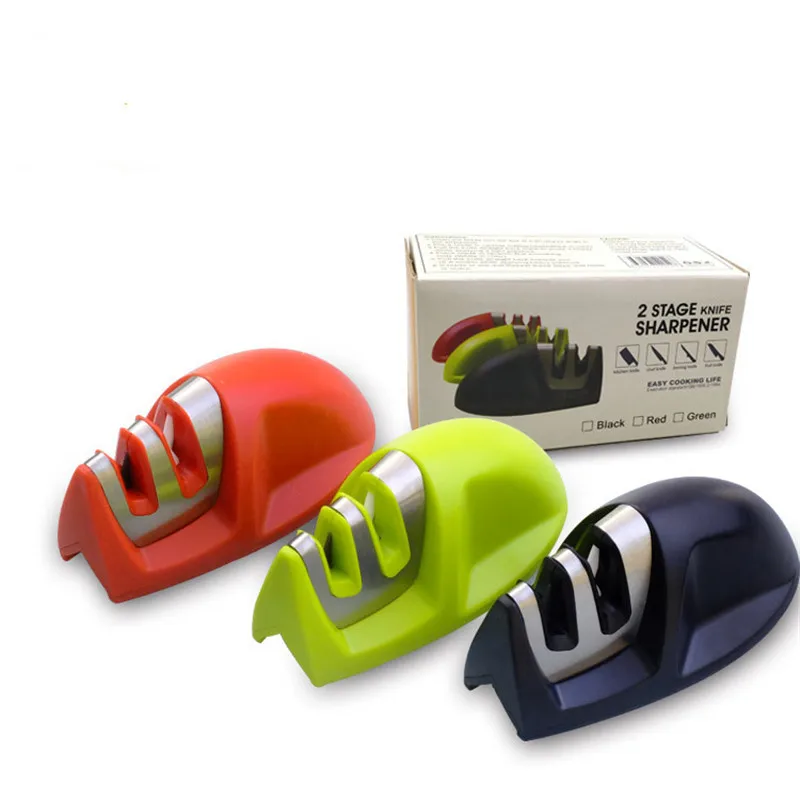 

Knife Sharpener 2 Stages Professional Kitchen Sharpening Stone Grinder knives Whetstone Tungsten Steel Ceramic Sharpener