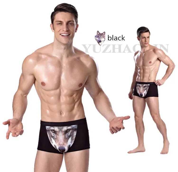 Мужские трусы-боксеры из модала s Wolf, нижнее белье, шорты, Ropa De Hombre, подарки Бэтмена, сексуальные мужские Бесшовные трусы, трусы-боксеры для мужчин