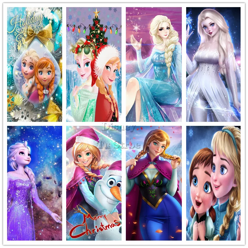 

Disney Frozen Diy Full Square/Round 5d Diamond Painting Diamond Mosaic Cross Stitch Home Decoration Gift