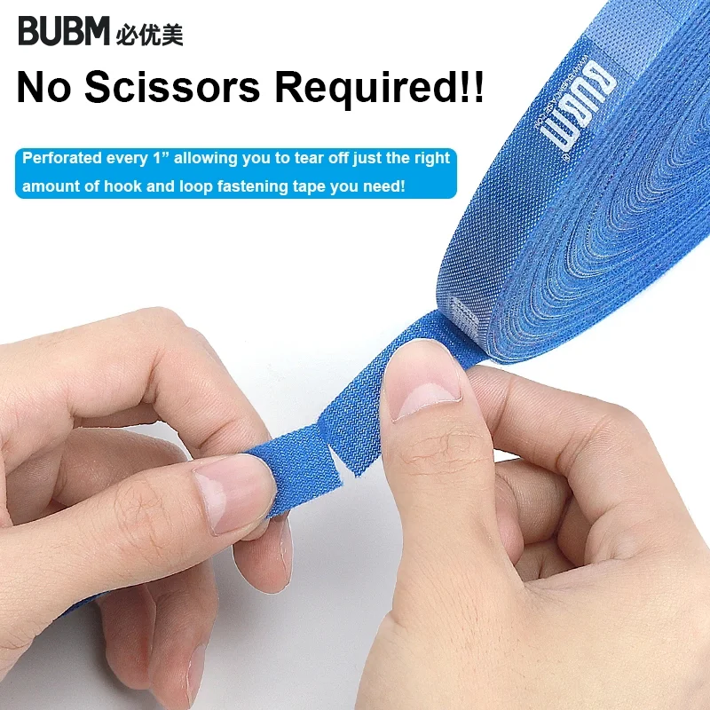 Перфорированная крепежная лента на липучке для управления кабелями органайзер